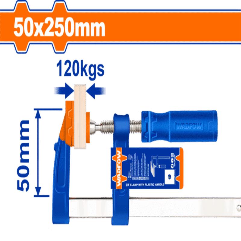 WCP2153 (Wadfow F clamp with plastic handle 50x250mm  C50)