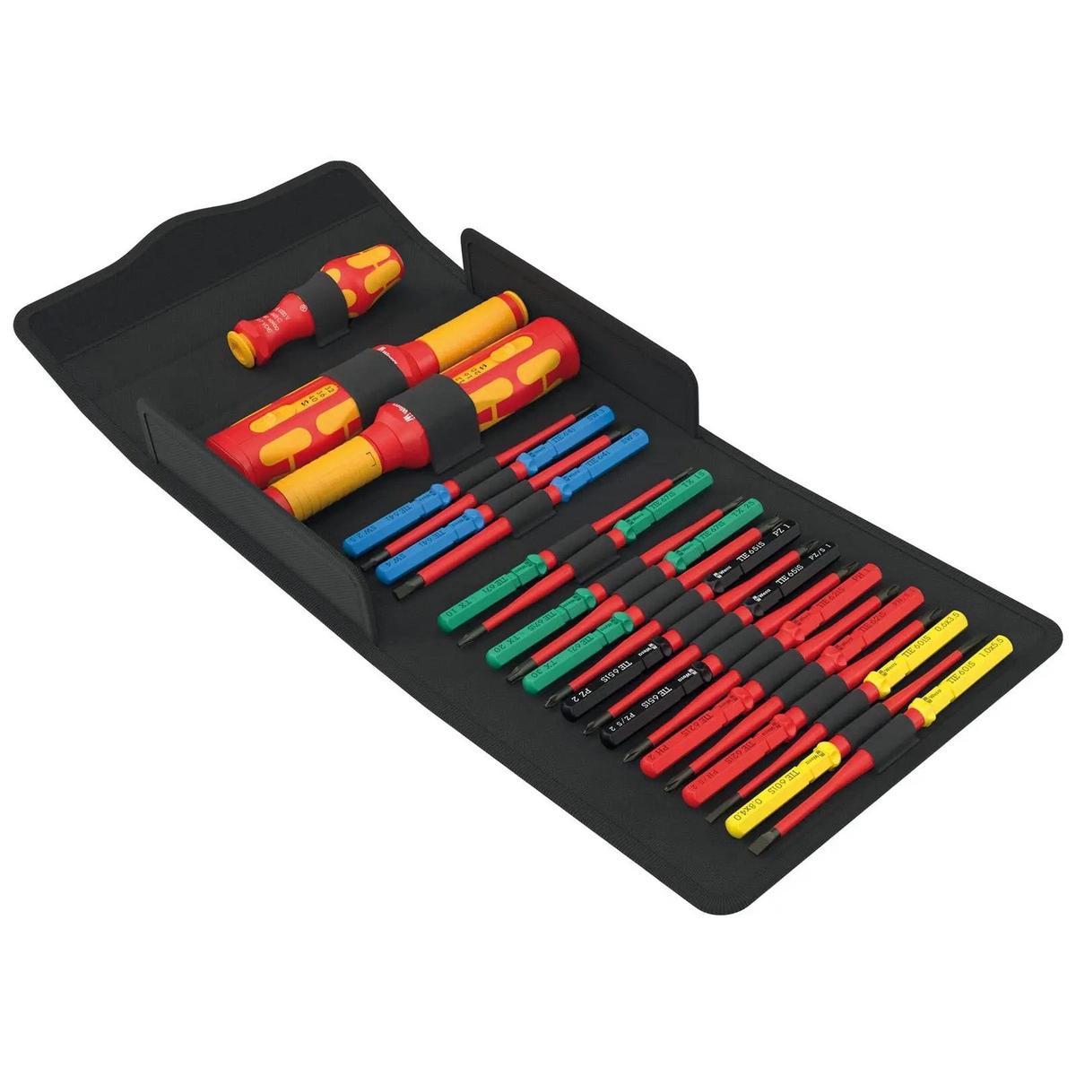 Wera VDE Safe Torque Speed Control Cabinet Set 1 Kraftform Kompakt Screwdriver Set 23 Pieces