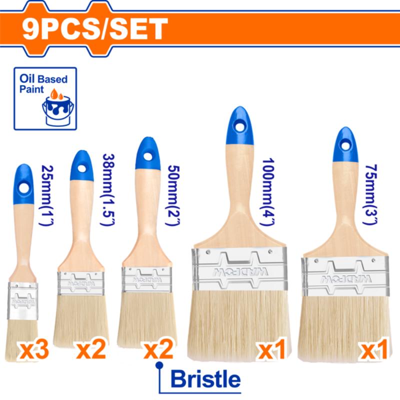 WPB2491 (Wadfow 9 Pcs Paint brush set  P4C24)