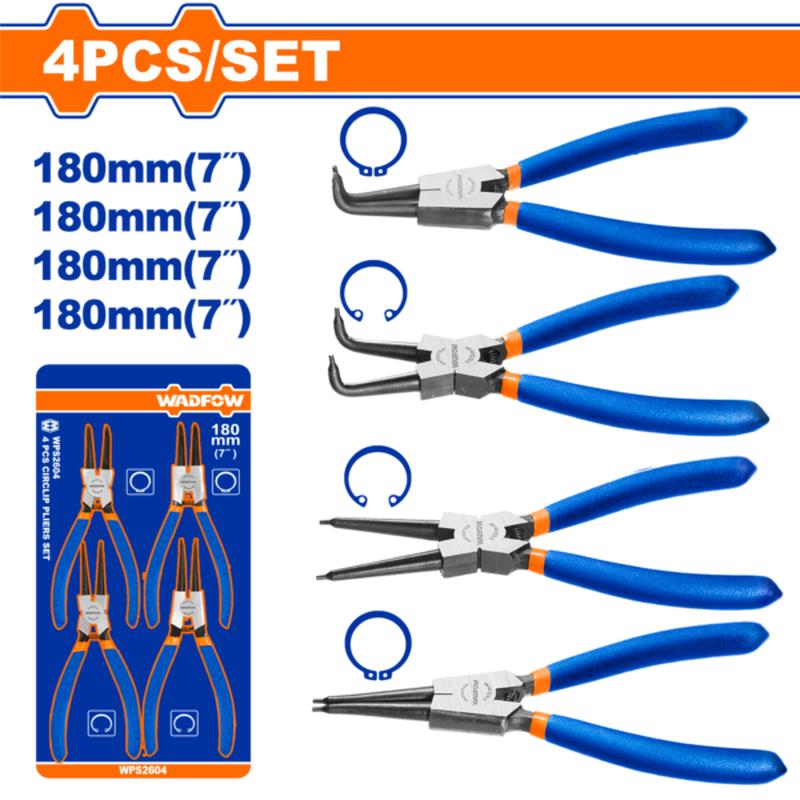 WPS2604 (Wadfow 4 Pcs circlip pliers set 7  P5C20)