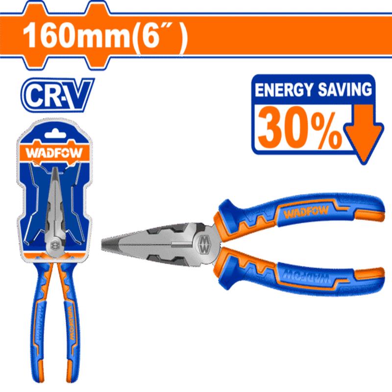 WPL2716 (Wadfow High leverage long nose pliers 6  P6C36)