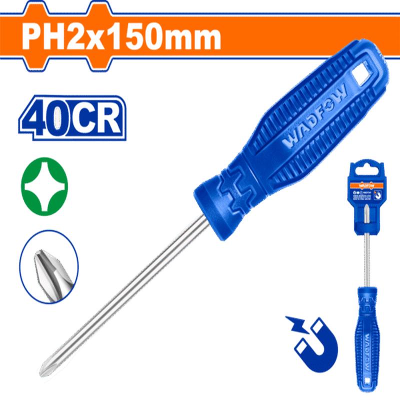 WSD4226 (Wadfow Phillips screwdriver 6x150mm 40Cr  P12C144)