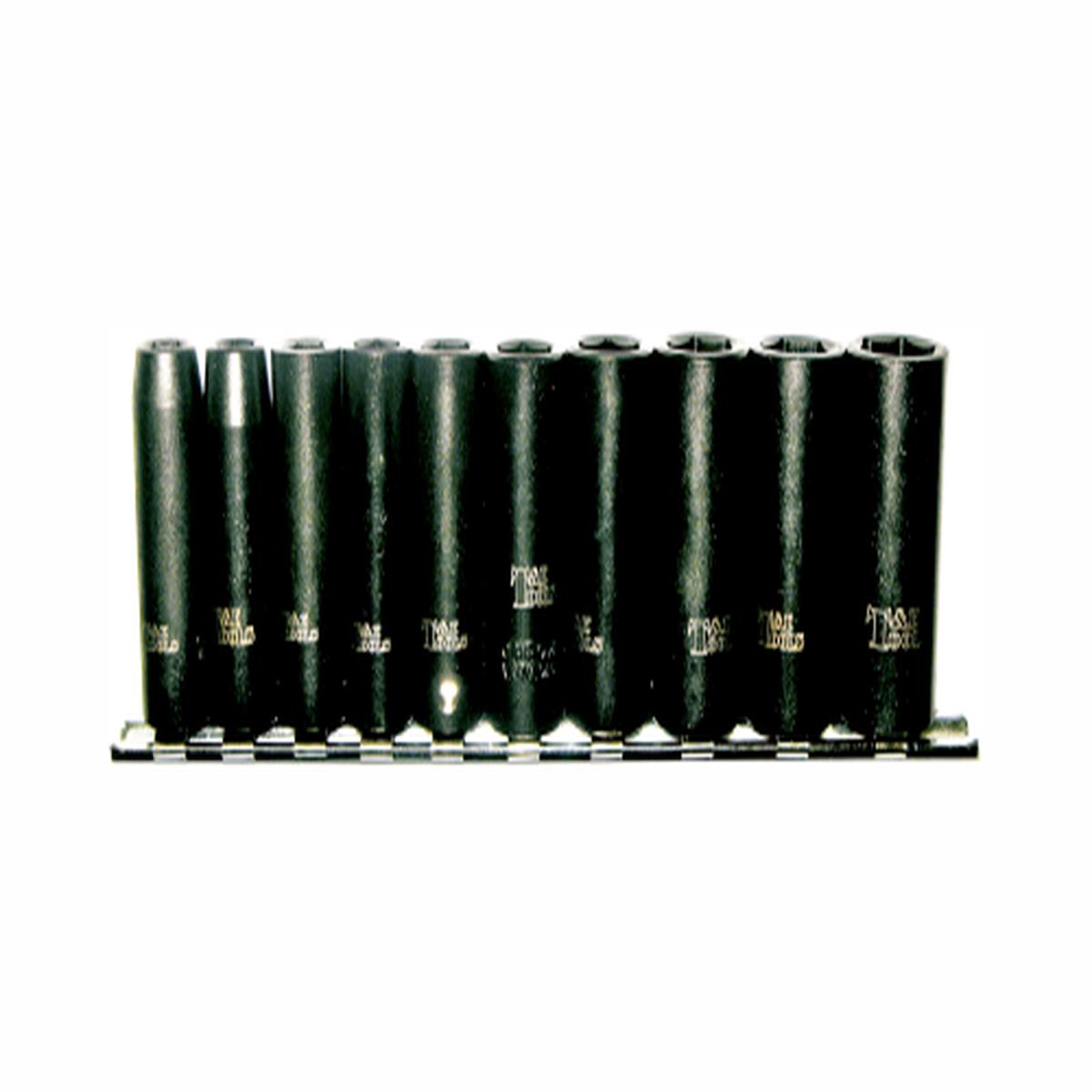 10 Piece 1/4" Drive SAE Deep Impact Socket Set