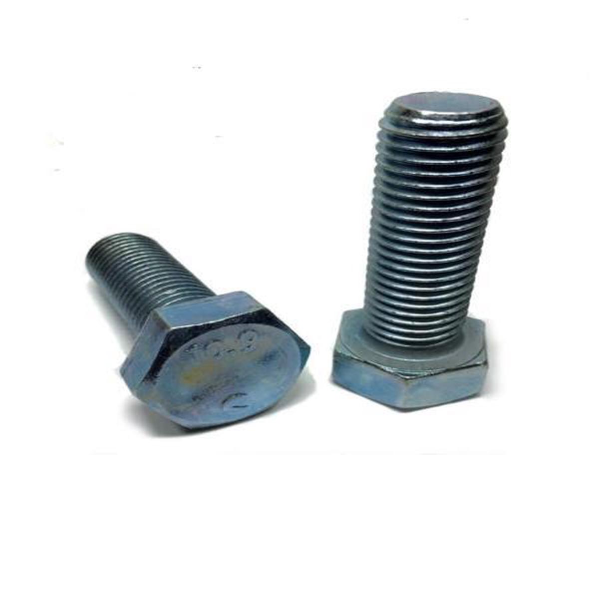 M8-1.25 x 25mm Hex Bolt Zinc Plated Grade 10.9 Cap Screw Metric