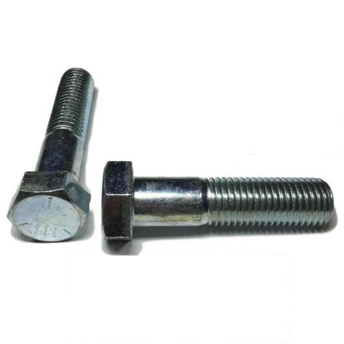 (Qty 250) 1/2"-13 x 2" Hex Bolt Zinc Plated Grade 5 Cap Screw Partial Thread