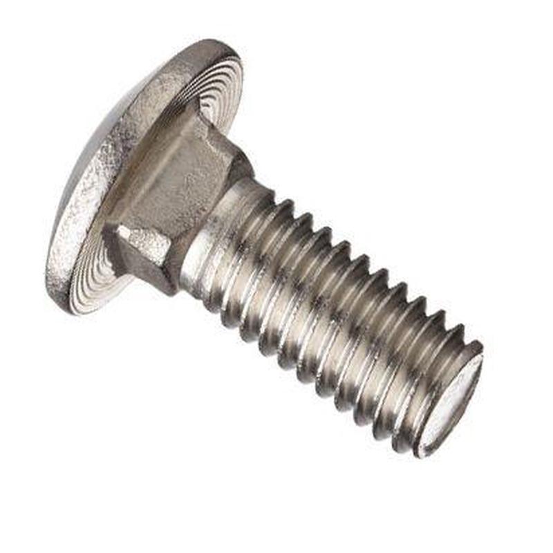 [1 PC] 18/8 Stainless Steel Carriage Bolt 1/2-13 X 8