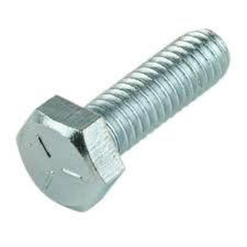 [10 PKG] Grade 8 Zinc Yellow Plated Hex Tap Bolt (Full Thread) 1-8 X 3-1/2