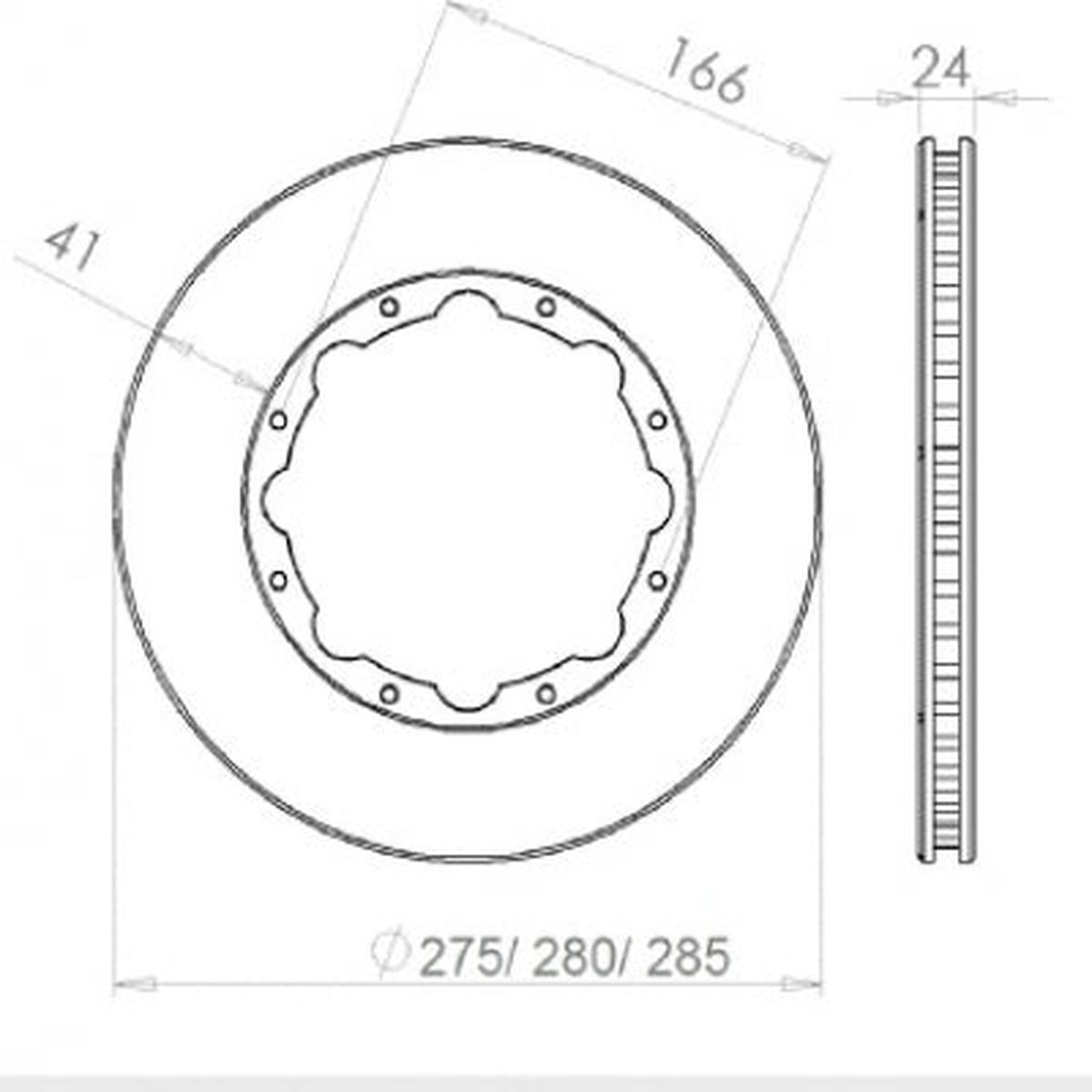 Reibring 280 mm