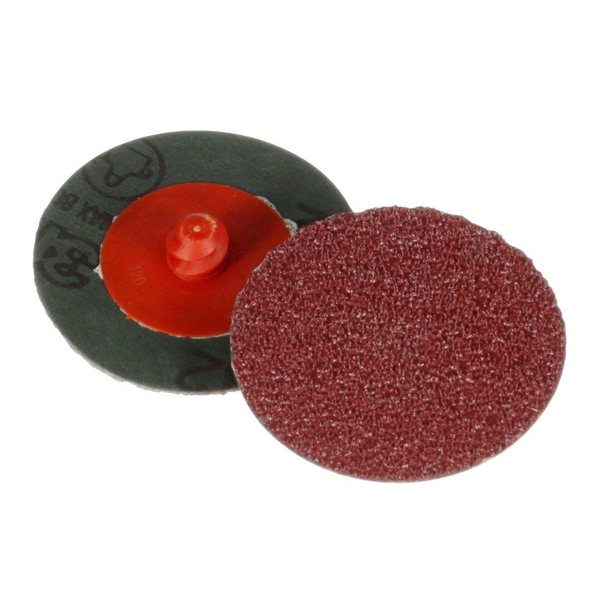 3M 982C Cubitron II Roloc Fibre Disc, TR Quick Change, Precision Shaped Ceramic 60 Plus Grit, Red, 2 in (7000118431) (200 Pack)