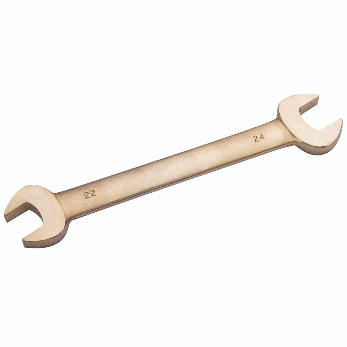Carltsoe Safety CS Unitec Ex203-145UB Copper Beryllium Non-Sparking, Non-Magnetic, Corrosion Resistant Double Open End Wrench 7/8" x 1" (203U-145UB)