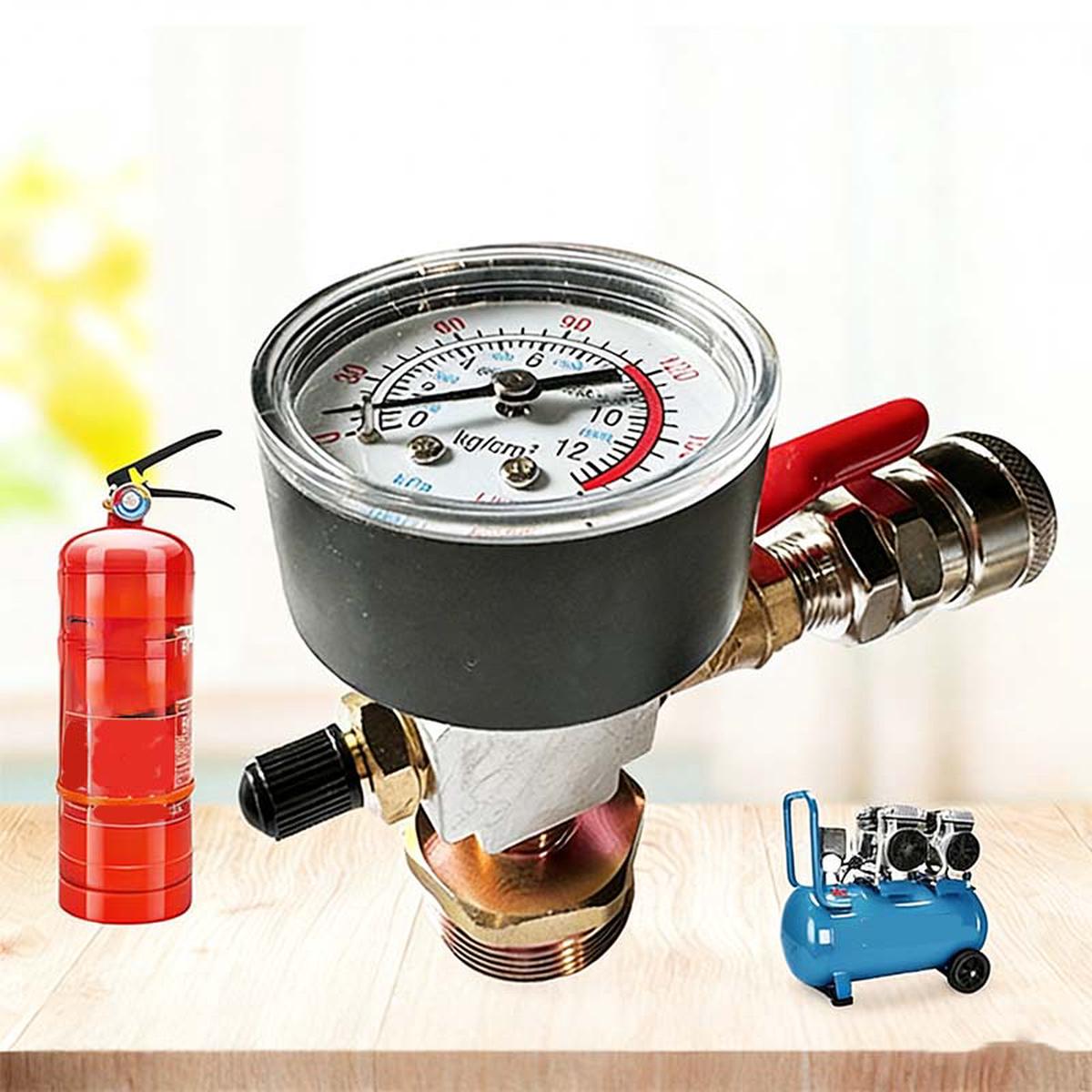 Universal Air Tank Valve Adapter Heavy-Duty Brass Air Tank Adapter | High-Pressure Quick Coupler for Air Tanks to Tire Inflators
