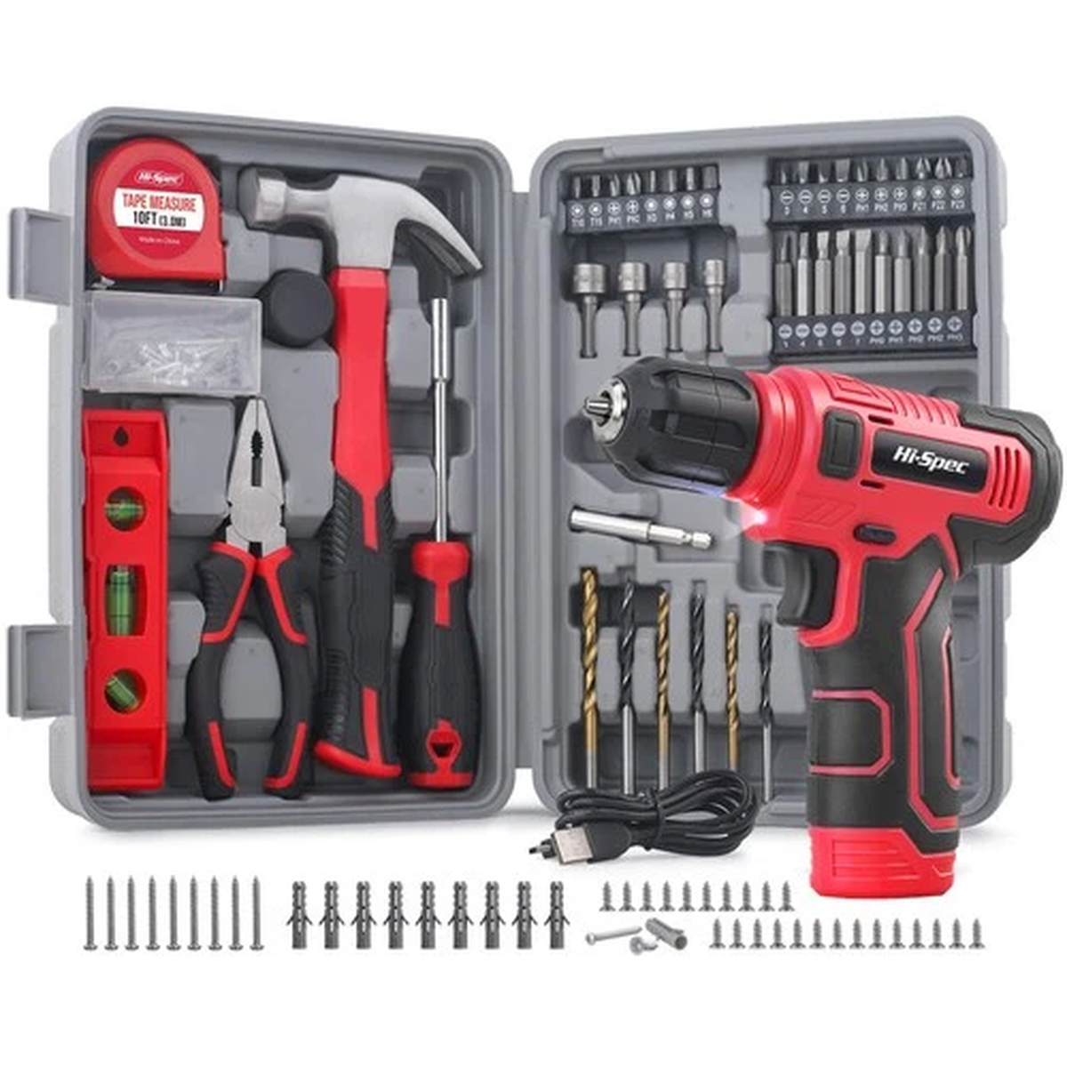 272pcs Cordless Rotary Tool Kit 3-Speed Electric Grinder Engraving Pen US STOCK