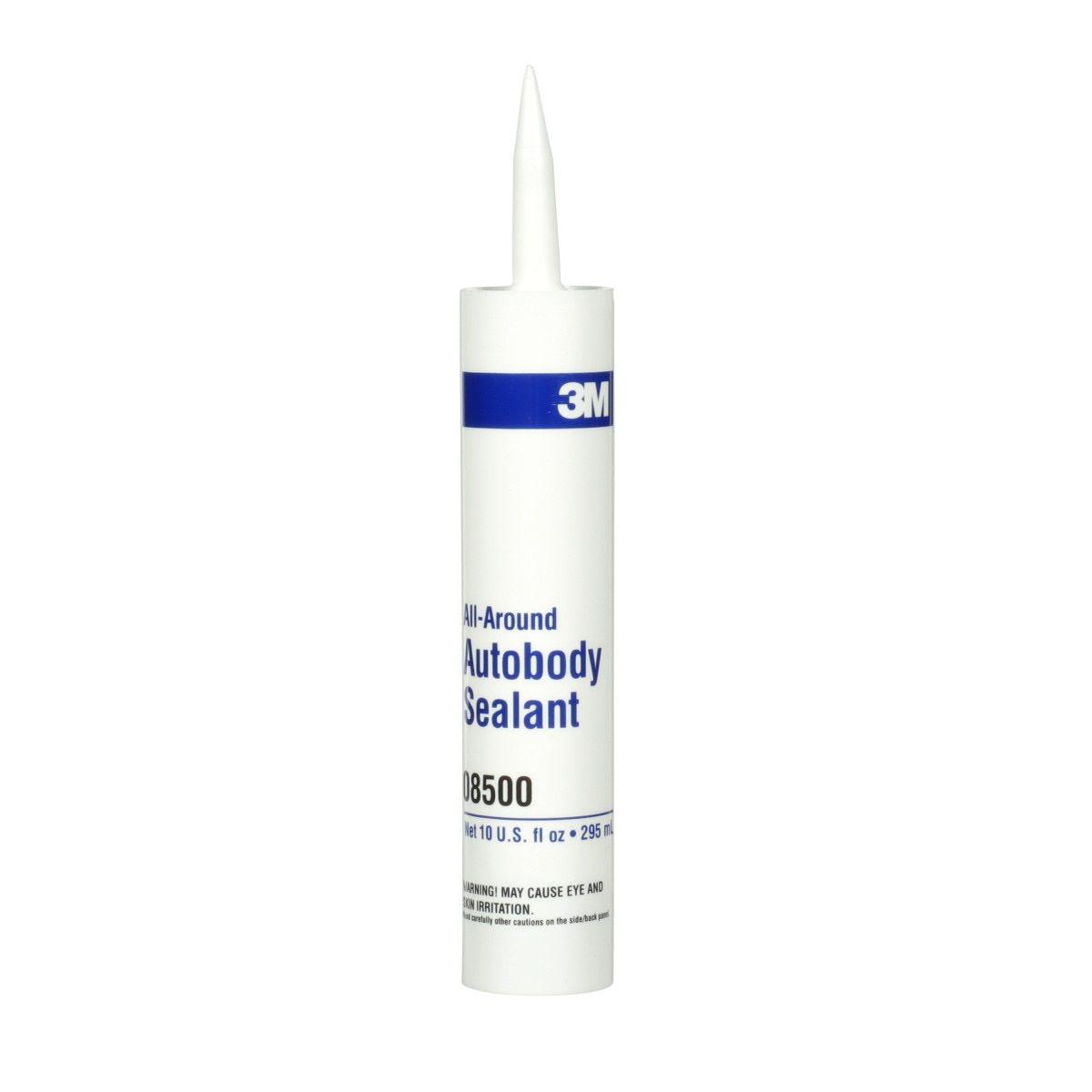 3M 08500 All-Around Autobody Sealant, Medium-Bodied, Water-Based, Quick-Drying, White, 1/10 gal 10 fl oz Cartridge (7000046622) (12 Pack)