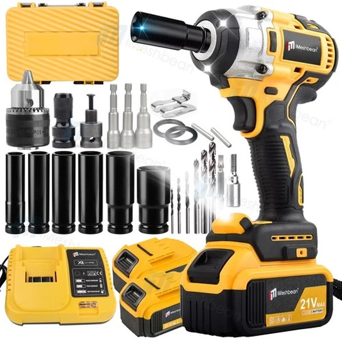 18V Cordless Brushless Impact For Makita Battery Wrench With 520Nm Torque 1/2