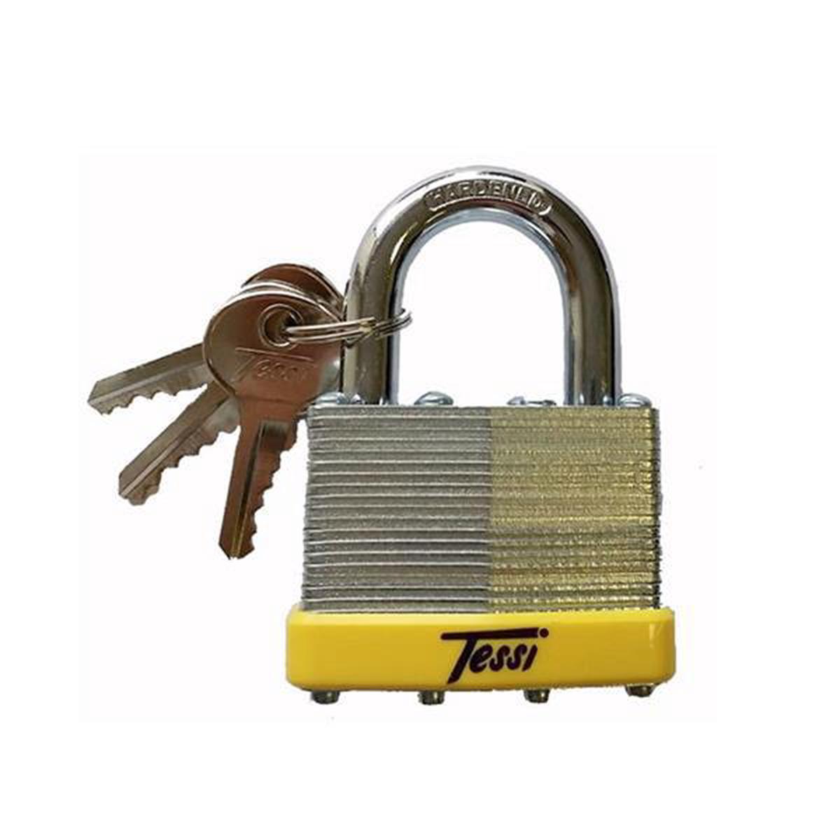 TESSI LAMINATED STEEL PADLOCK 65MM