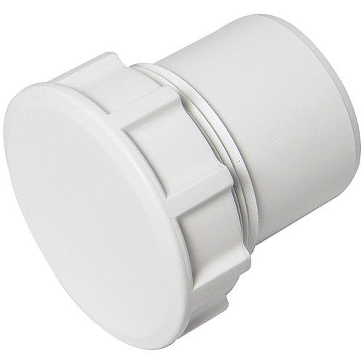 WHITE WASTE ACCESS PLUG CLEANING EYE 50MM (2")