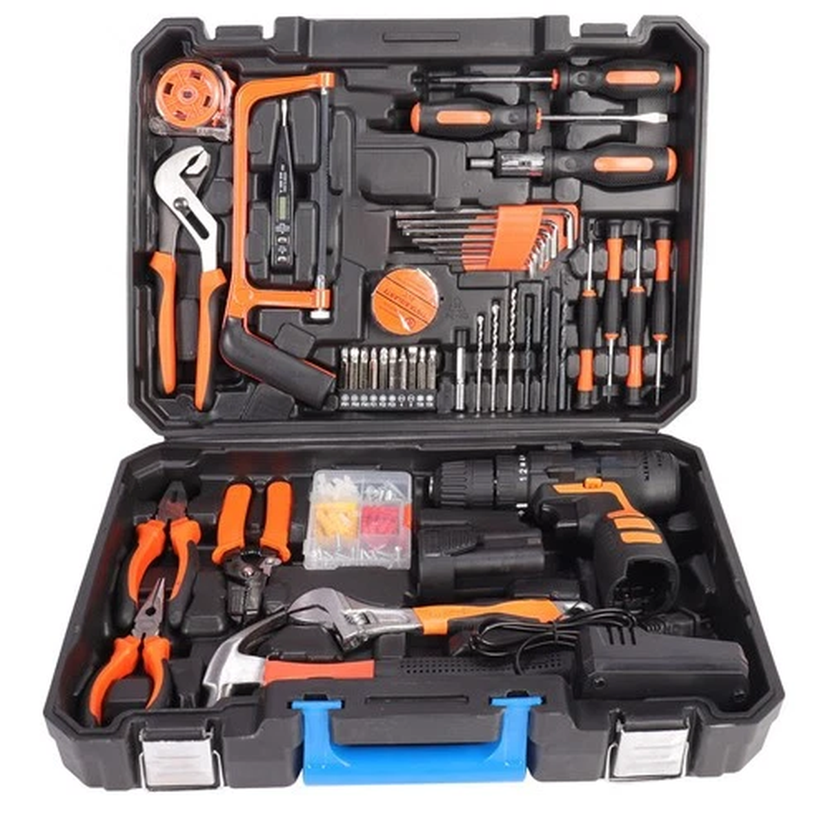 120PCS Cordless Drill Set 21V Electric Drill Power Tool Kit for DIY Home Repair