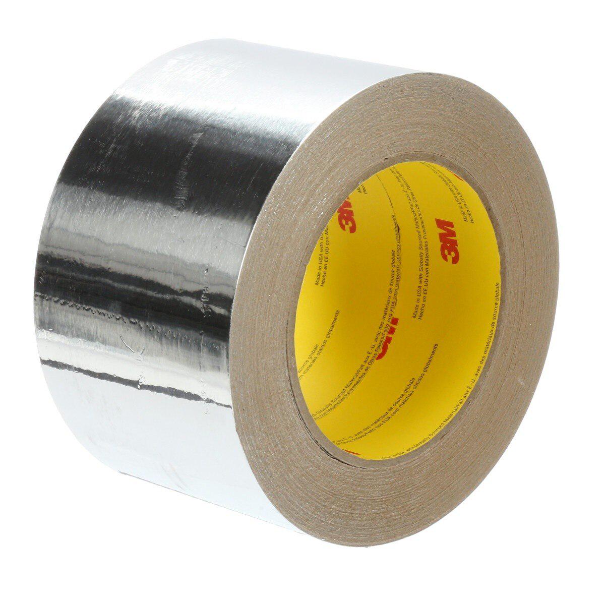 3M 1521CW Aluminum Foil Tape, Silver, 72 mm x 45.7 m, 2.8 mil (7100043752) (256 Pack)