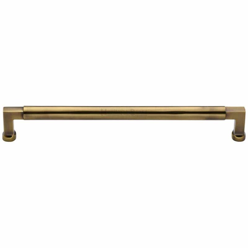 Heritage Brass - Cabinet Pull Bauhaus Design 320mm CTC Antique Brass Finish