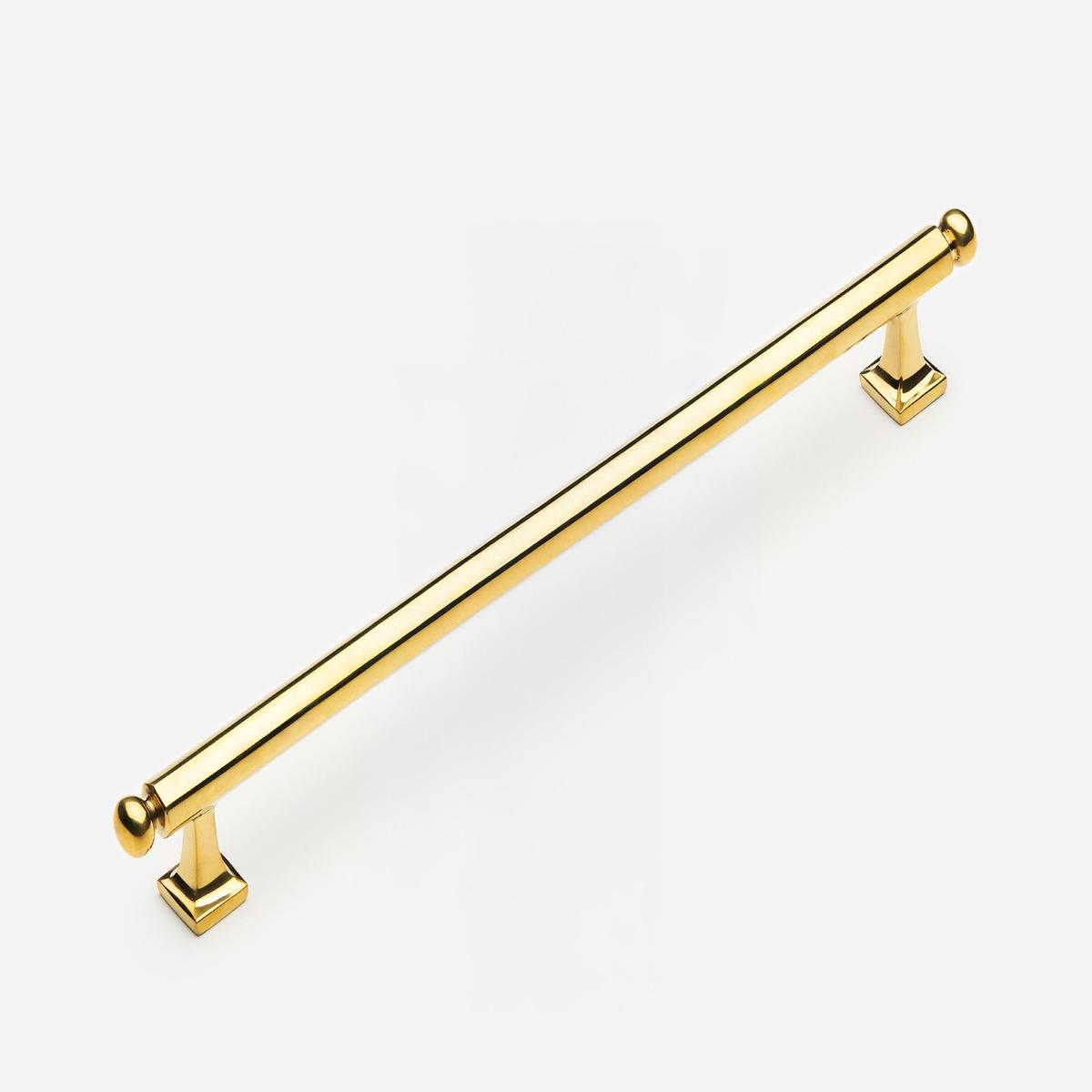 Wright Pull - 12" Appliance | Unlacquered Polished Brass