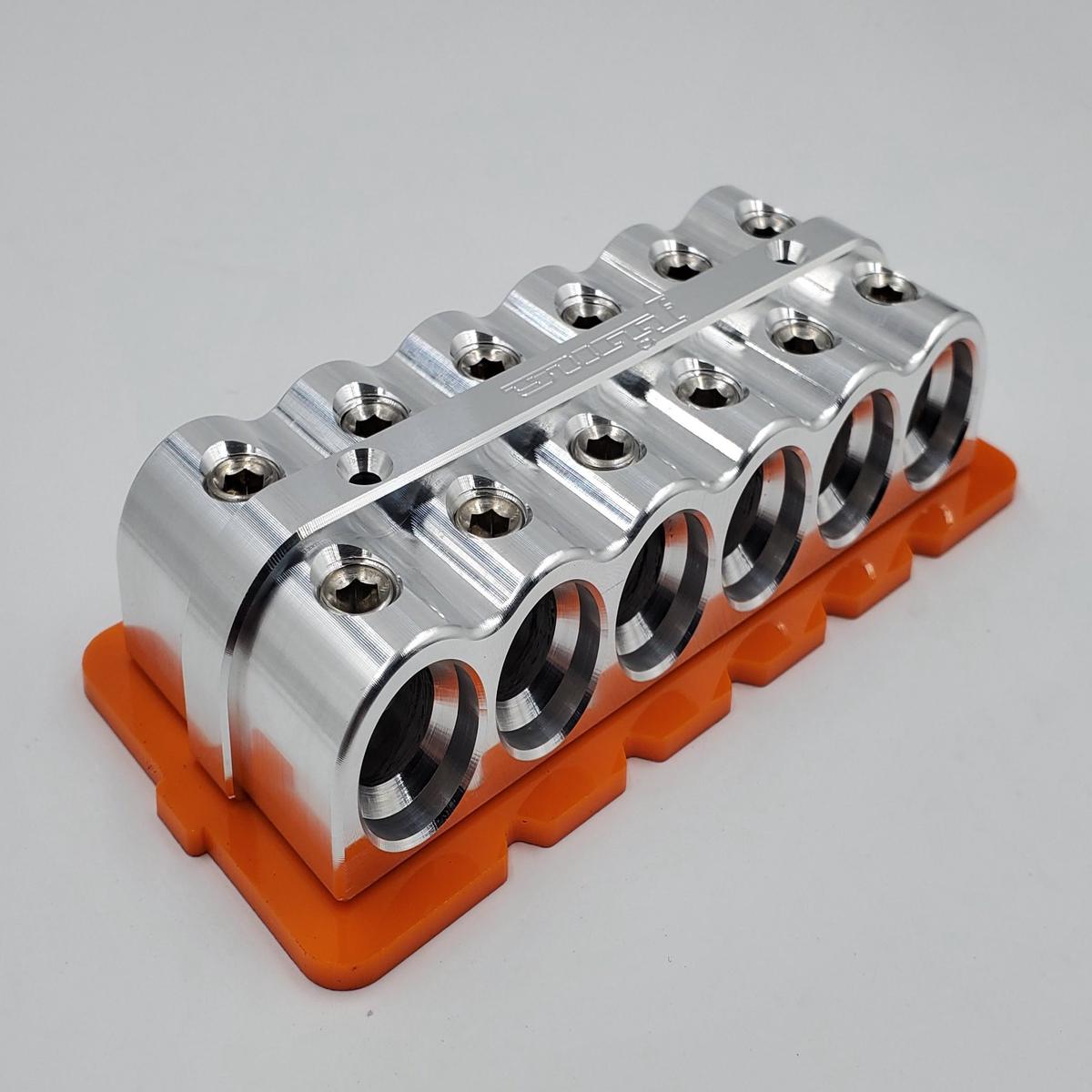 1/0 Distribution Blocks New Style - 12 hole | blue