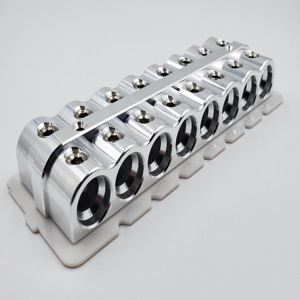1/0 Distribution Blocks New Style - 16 hole | red