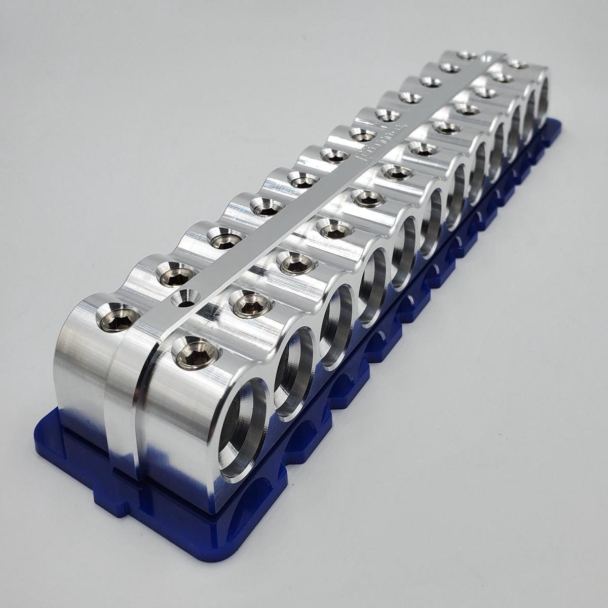 1/0 Distribution Blocks New Style - 24 hole | black