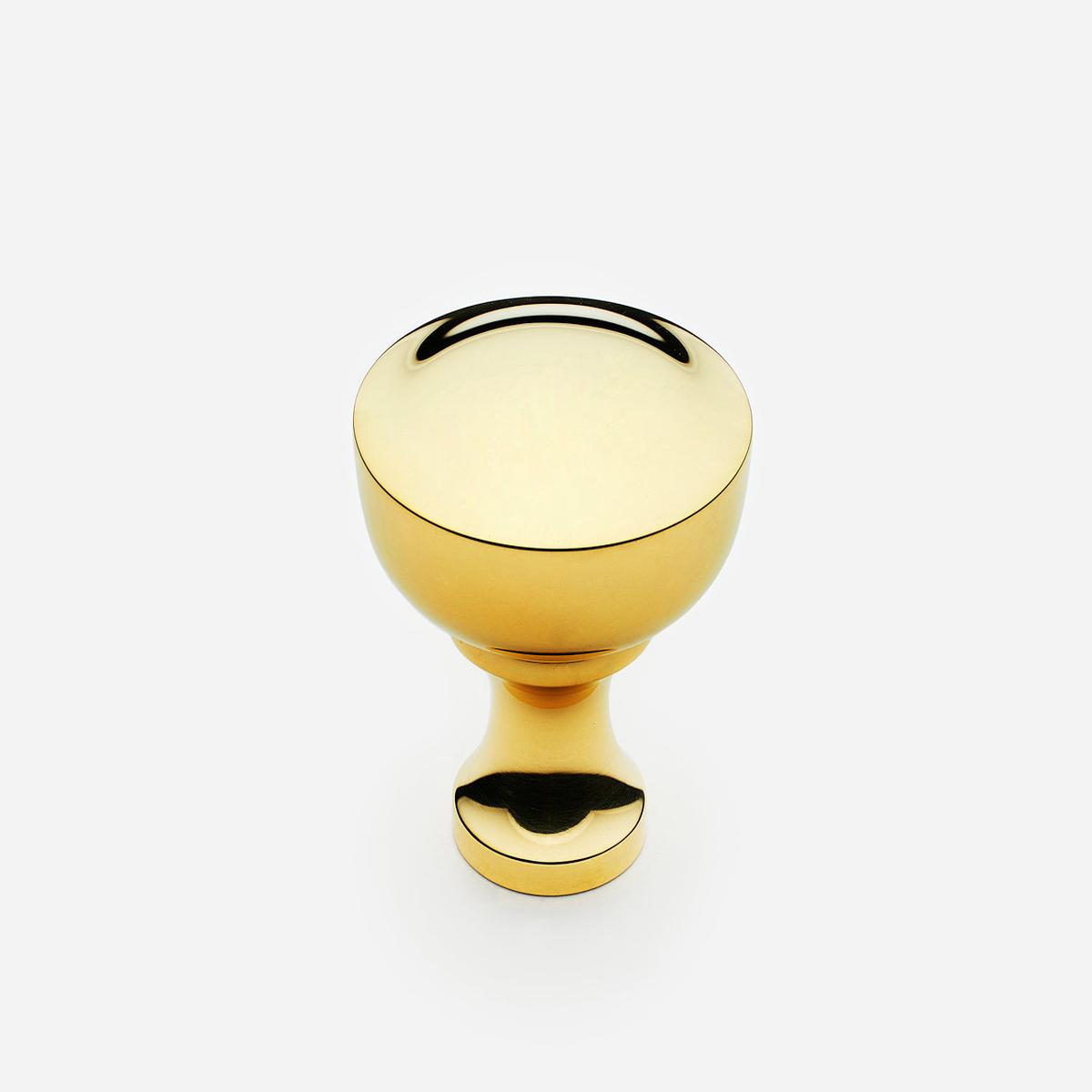 Triumph Knob - Standard | Unlacquered Polished Brass