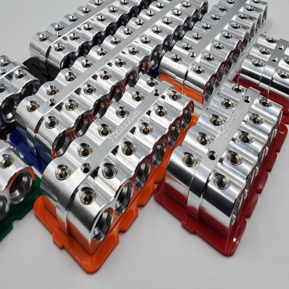 1/0 Distribution Blocks New Style - 4 hole | purple