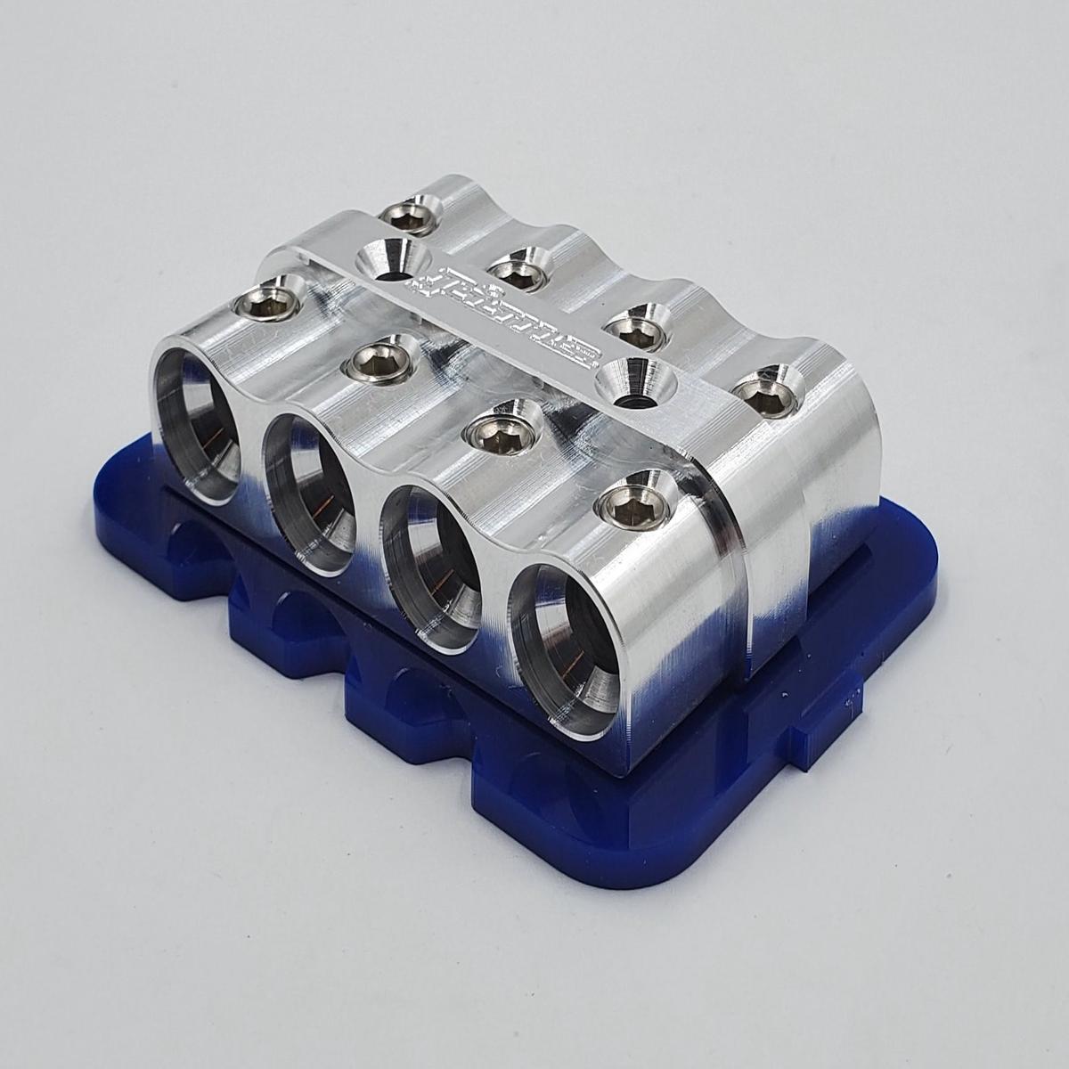 4 gauge Distribution Blocks New Style - 8 | green