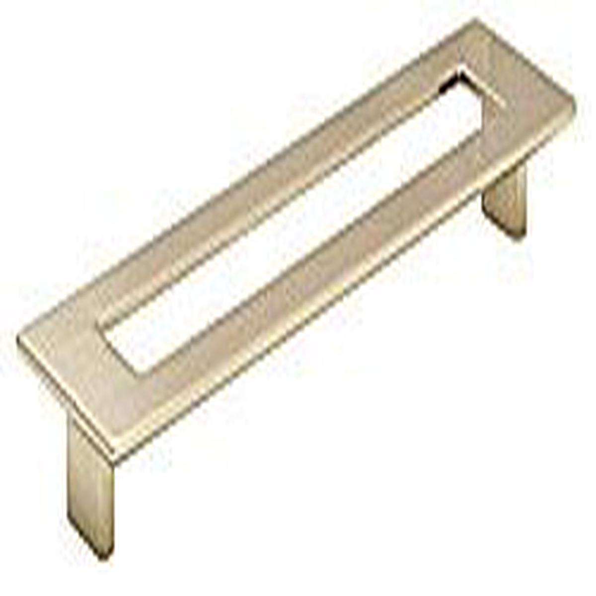 TopEx 7-9/16" (192mm)c.c. Rectangular Cabinet Pull With Center Hole (Polished Satin Nickel) TEX-8-1070019234