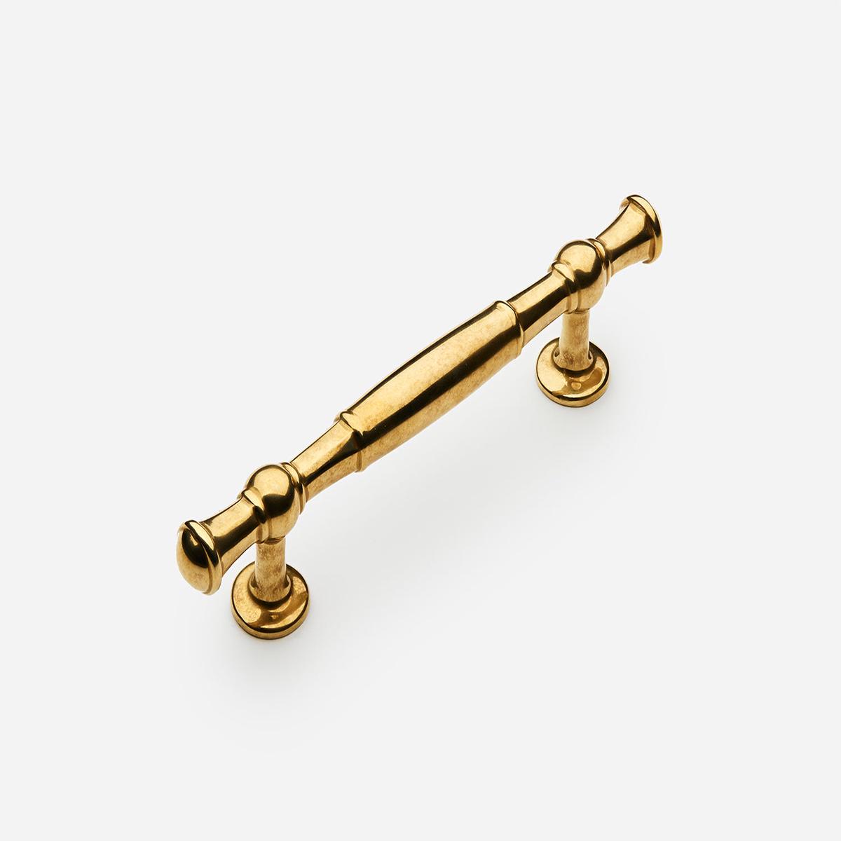 Windsor Pull - 4" | Unlacquered Aged Brass