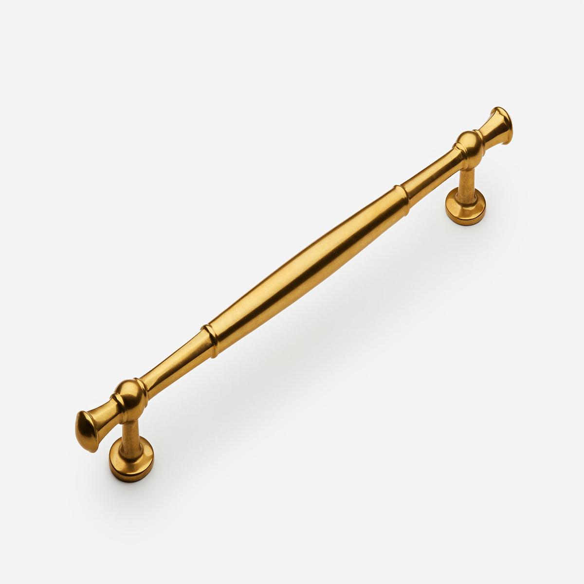 Windsor Pull - 8" | Unlacquered Aged Brass