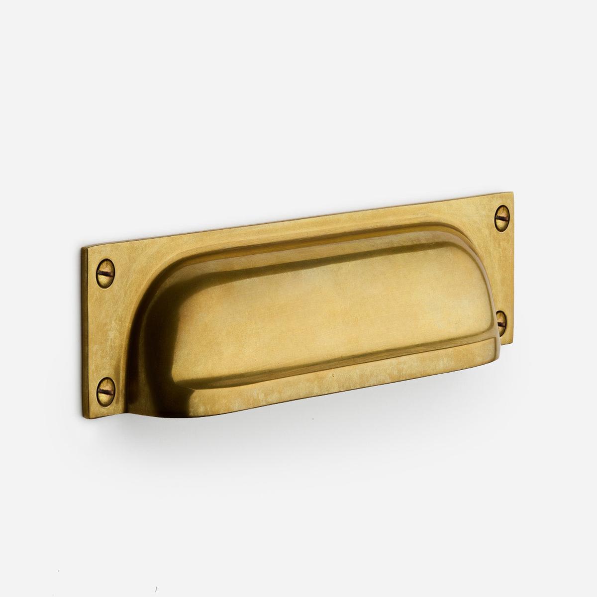 Yorkshire Pull, 6" - Unlacquered Aged Brass