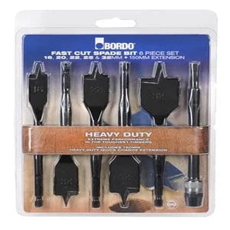 16-32mm 6Pce Spade Bit Set - 2670-S2 by Bordo