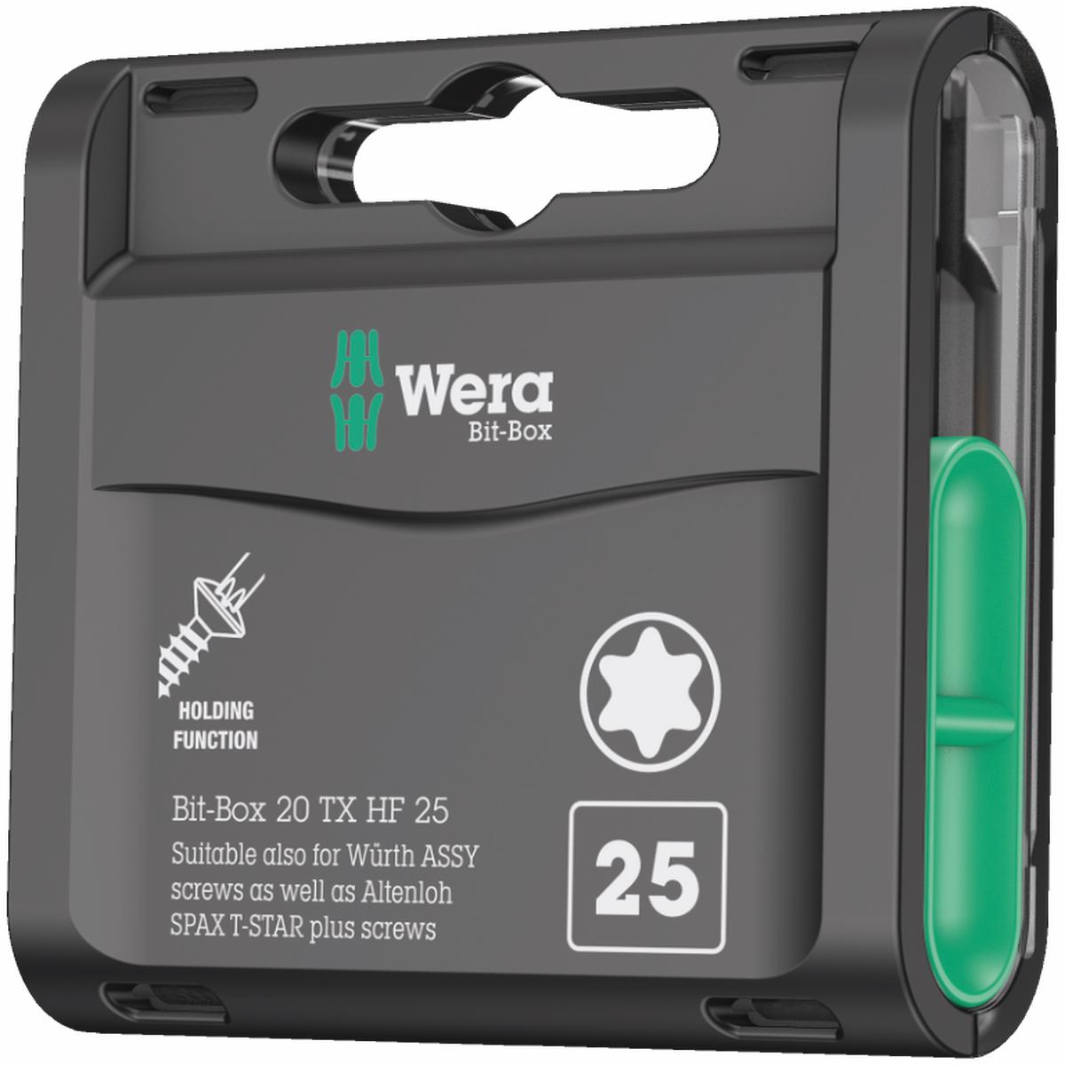 Wera Bit-Box 20 Torx Bits with Holding Function 20 x TX25 x 25mm