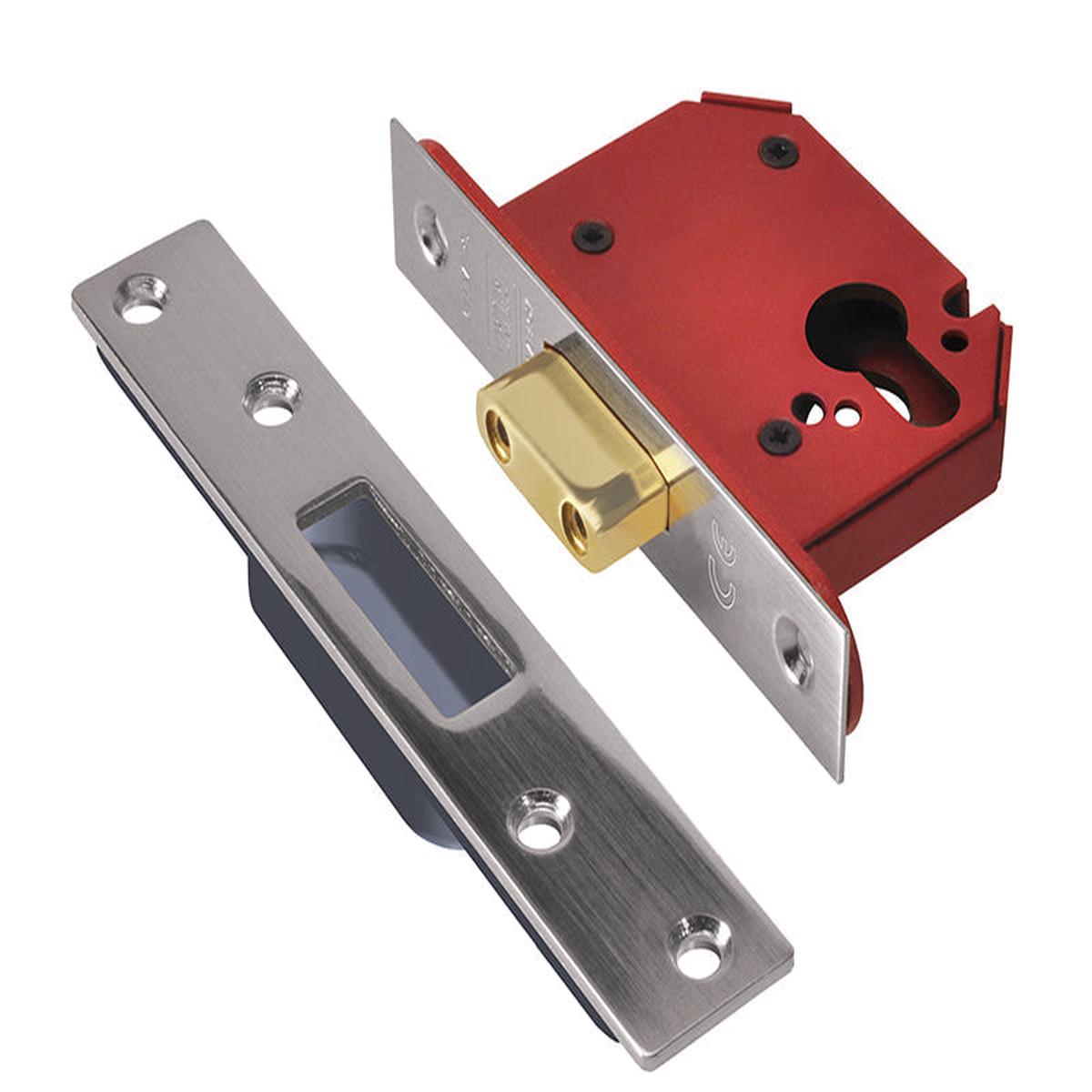 UNION  StrongBOLT 21EU EUS-SS-3.0 Euro Deadlock Stainless Steel 81mm 3in