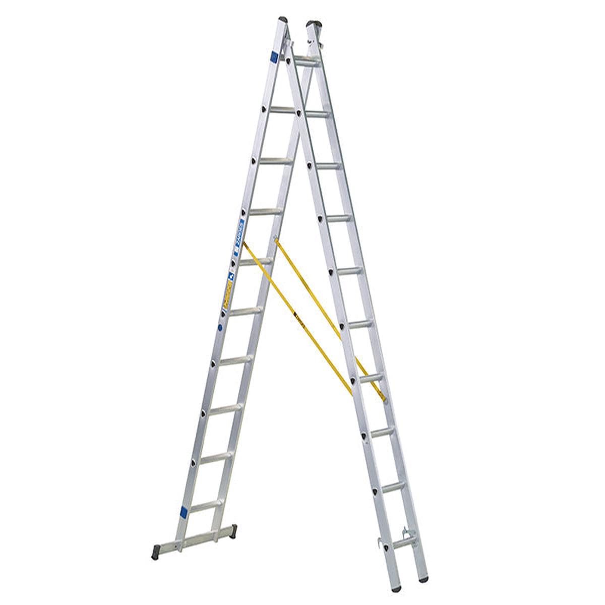 Zarges D-Rung Combination Ladder 2-Part 2 x 14 Rungs