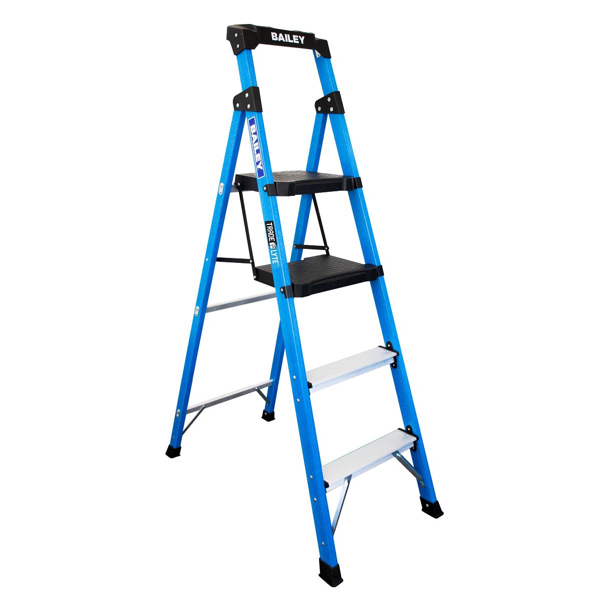 Bailey Fibreglass Industrial Twin Platform Step Stool 4 135kg FS14043