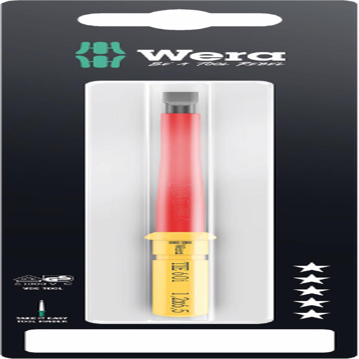 Wera Kraftform Kompakt VDE 60 i Slotted 0.8x4.0x157 mm Take it Easy SB