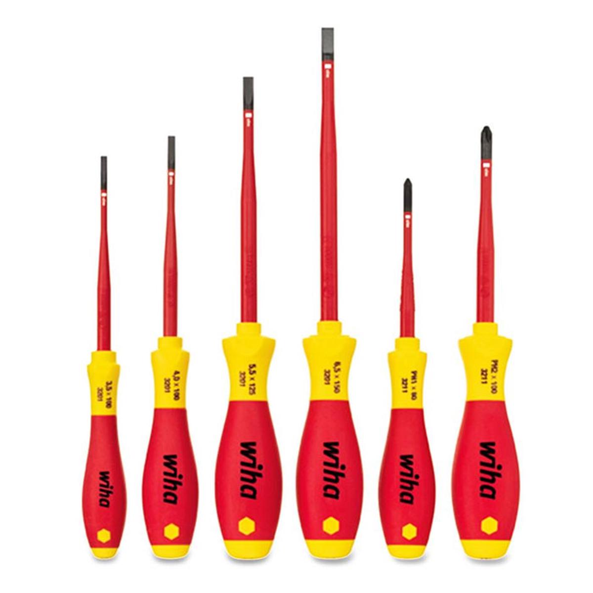 Wiha 6pc VDE Slimfix Screwdriver Set