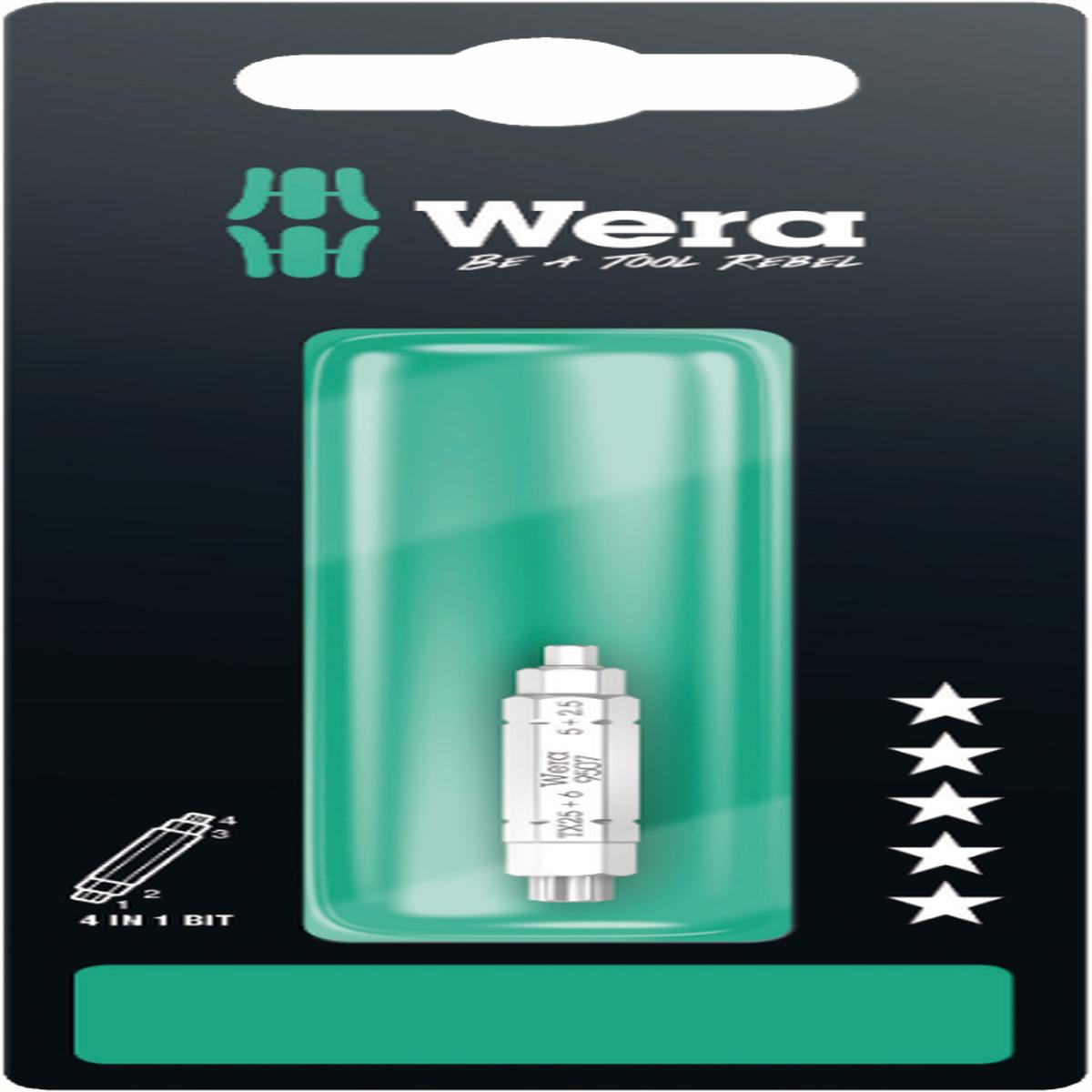 Wera 9507 SB 4-in-1 Bit 2 For Hex Socket Screw