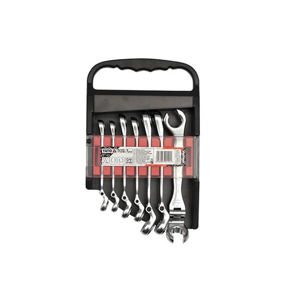 Yato Europe Flexible Flare Nut Spanner Set 7 Pce