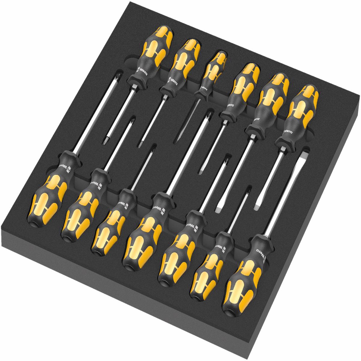 Wera 9714 Foam Insert Chiseldriver Screwdriver Set 1, 13 Pce