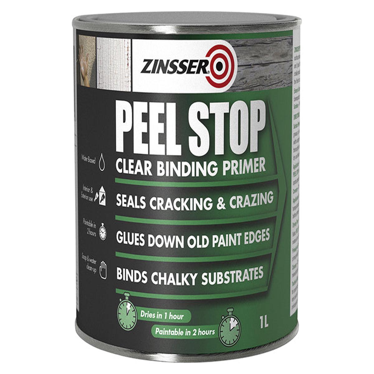 Zinsser  Peel Stop Clear Binding Primer Paint 1 litre