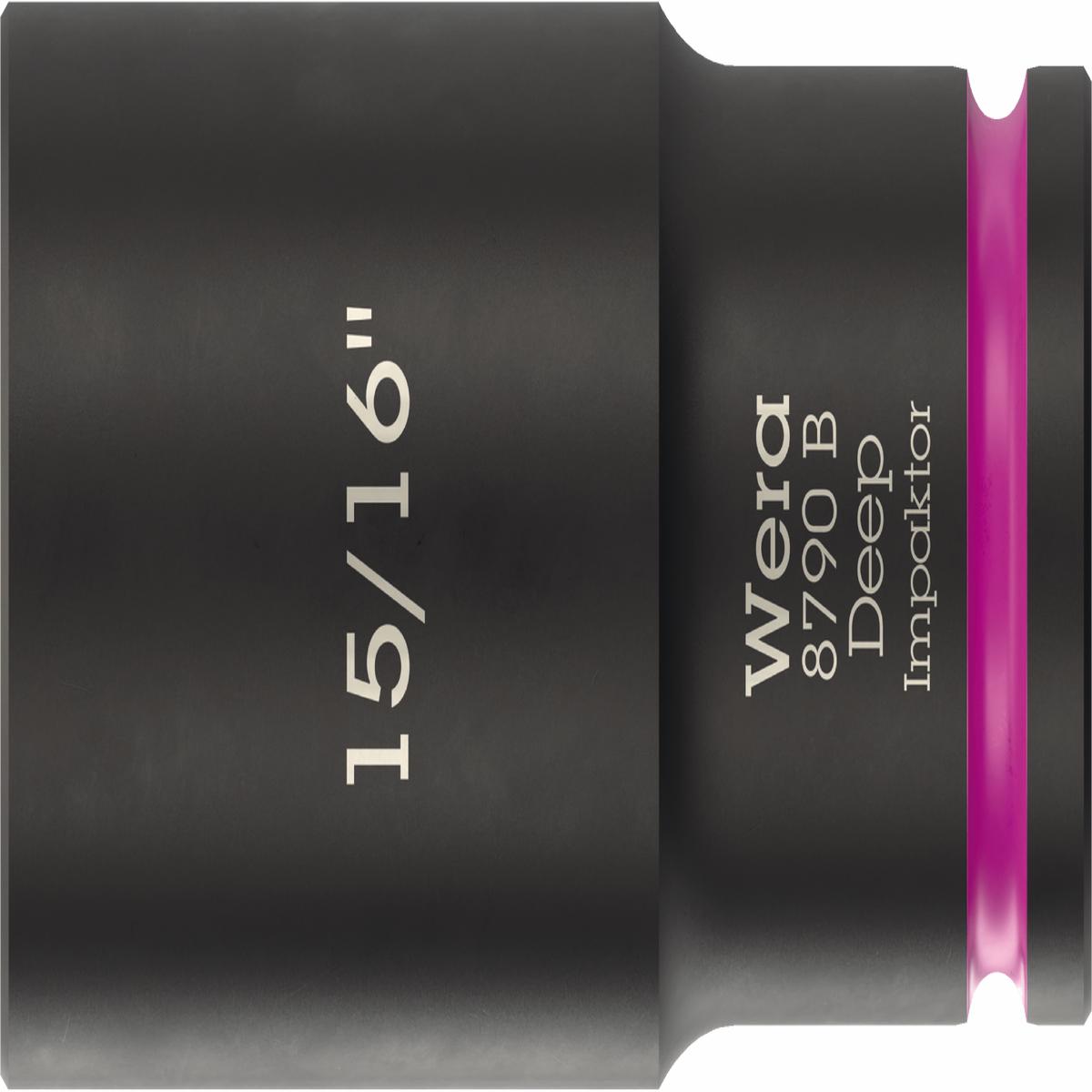 Wera 8790 B Impaktor Deep Socket 3/8" Drive 15/16"