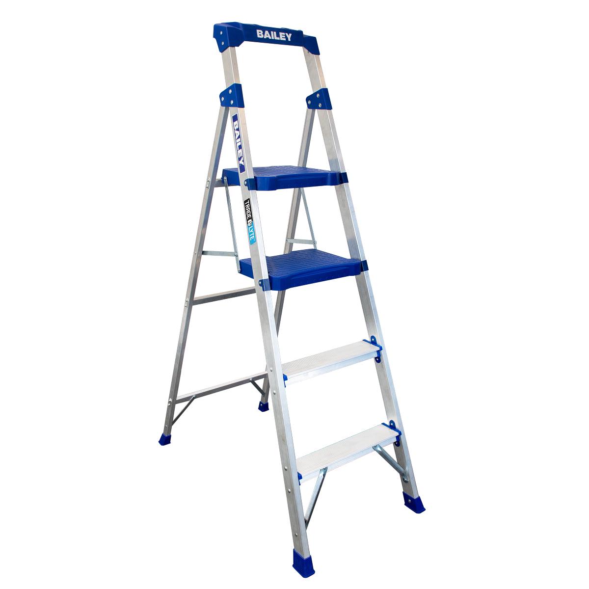 Bailey Aluminium Industrial Twin Platform Step Stool 4 135kg FS14041