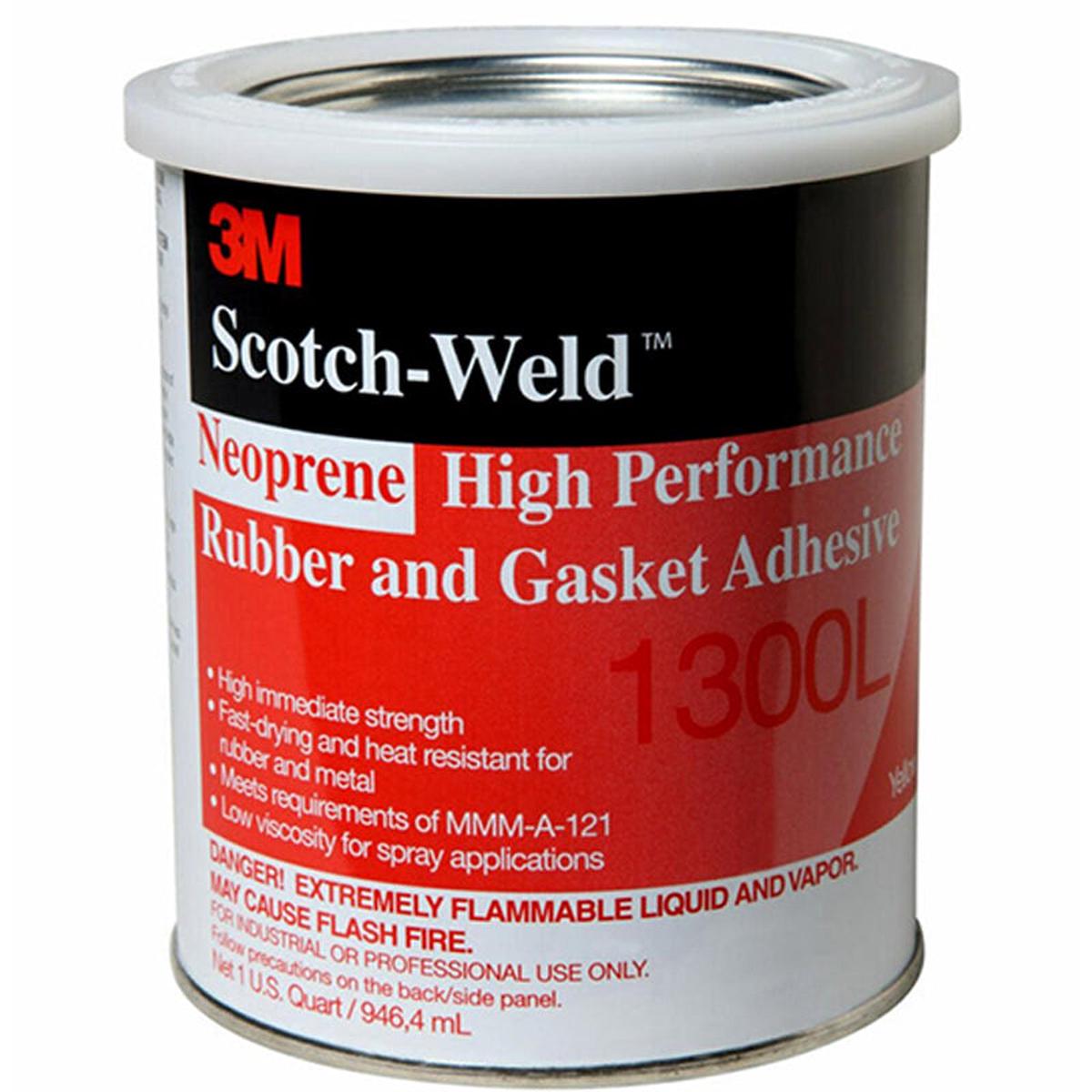 3M 1300L Neoprene High Performance Rubber & Gasket Adhesive 1 Quart * BOX OF 12 *