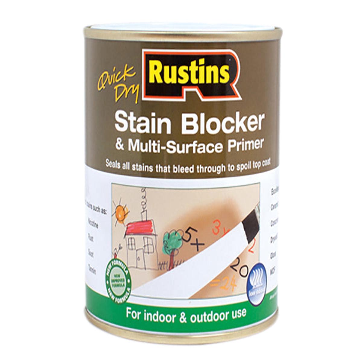 Rustins  Quick Dry Stain Block & Multi Surface Primer 250ml