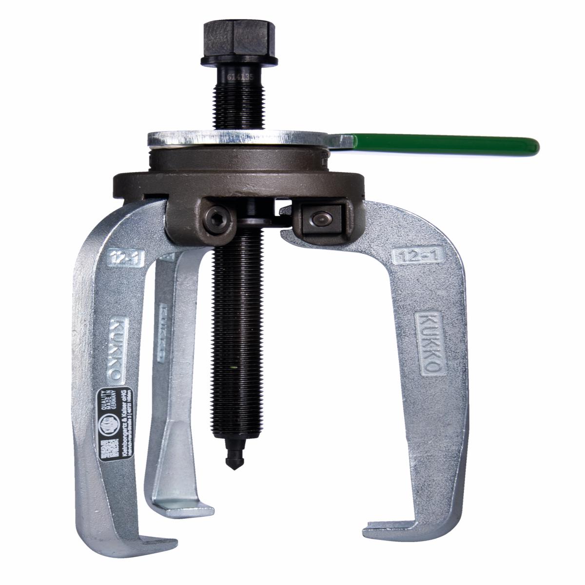 "Kukko 3-Armed "Alligator" Puller with Fixed Puller Legs and Anti-Slip Protection